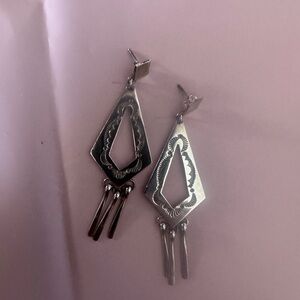 Vintage Mike Platero Sterling Dangle earrings